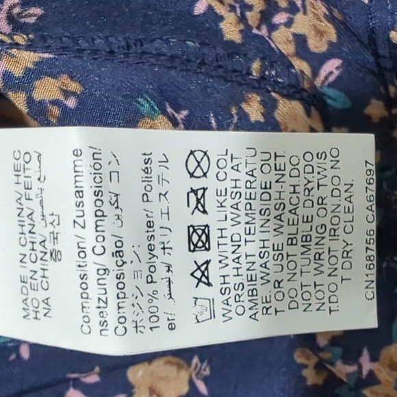 Navy Floral Ruffle Maxi Skirt - Picture 5 of 6